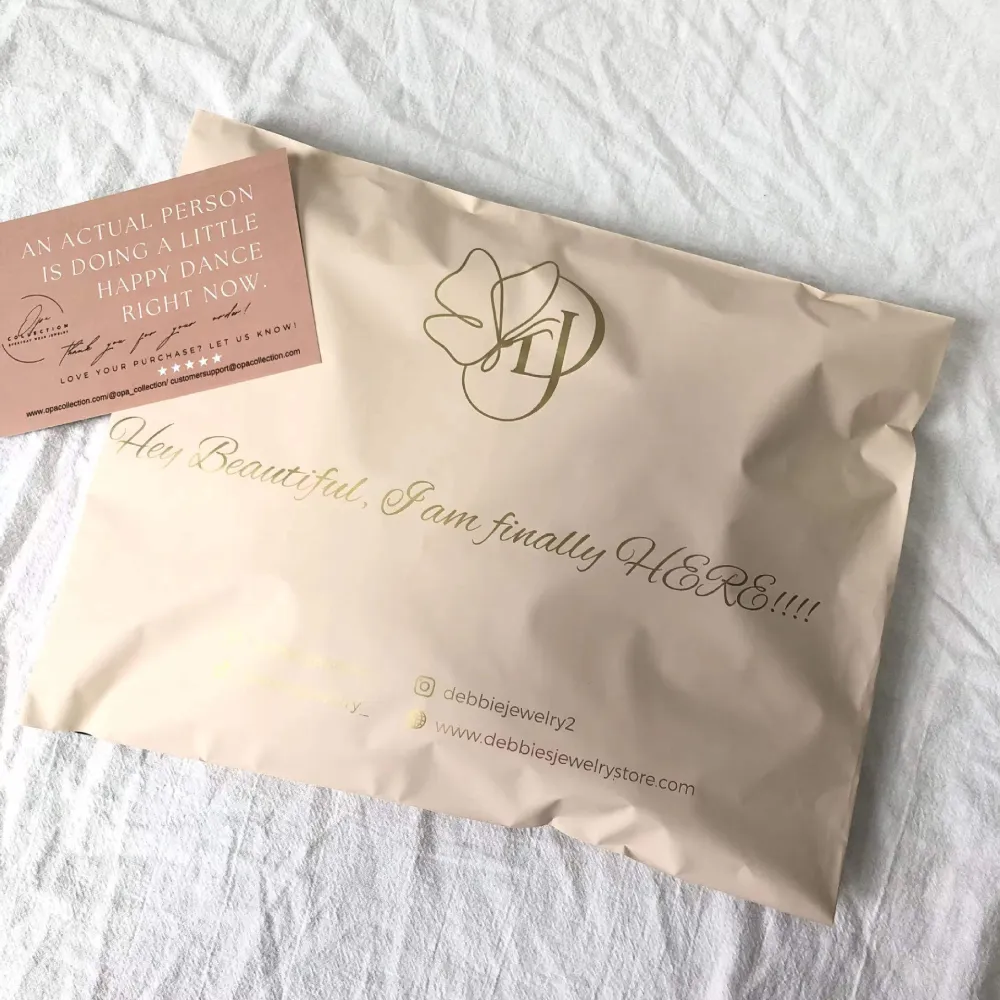 Custom Printed Biodegradable Eco-friendly PE Mailers with Logo for Clothing and E-commerce Delivery
