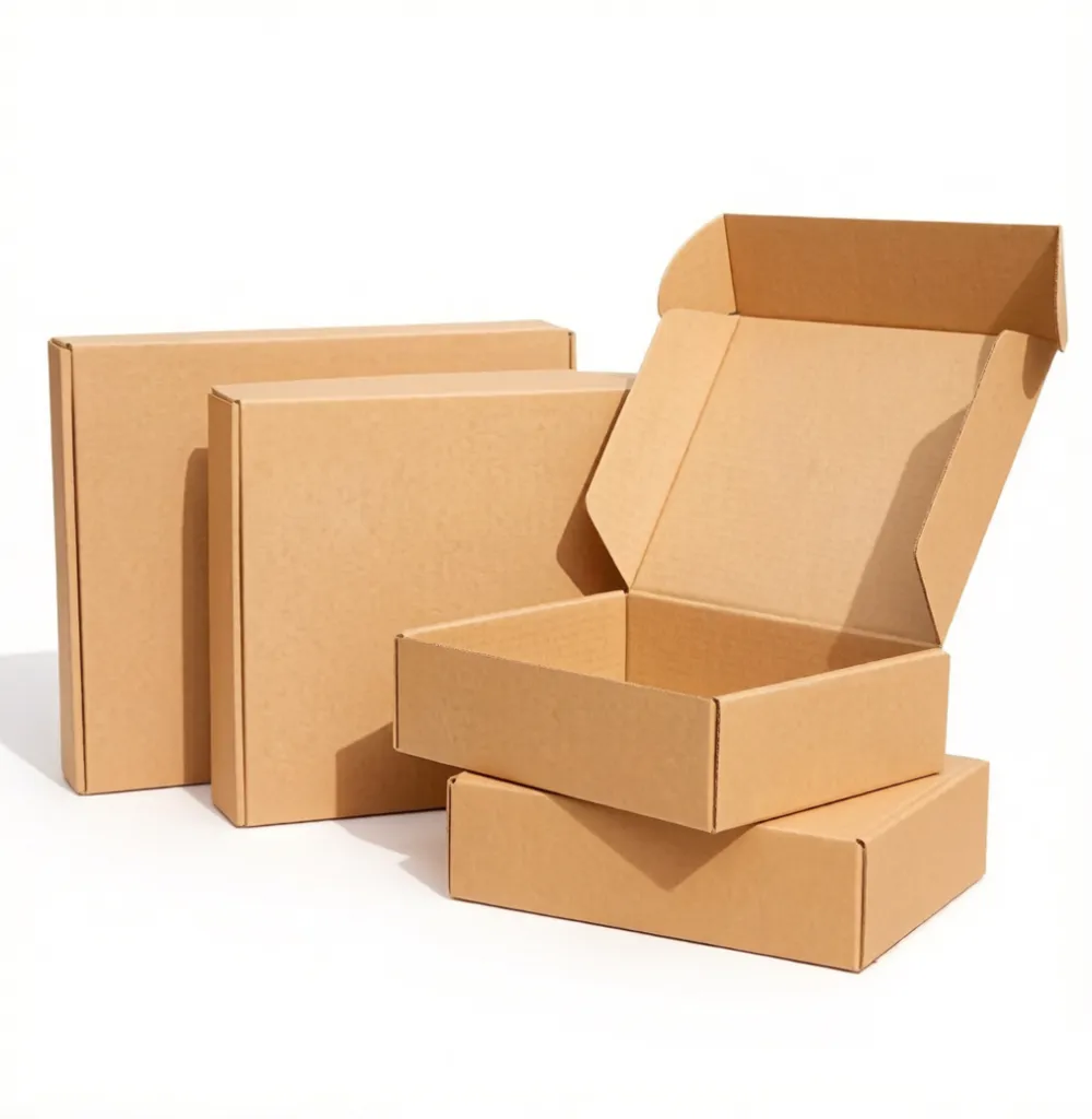 OEM Custom Corrugated Kraft Mailer Box, Eco Friendly Shipping Packaging for E-commerce Brands